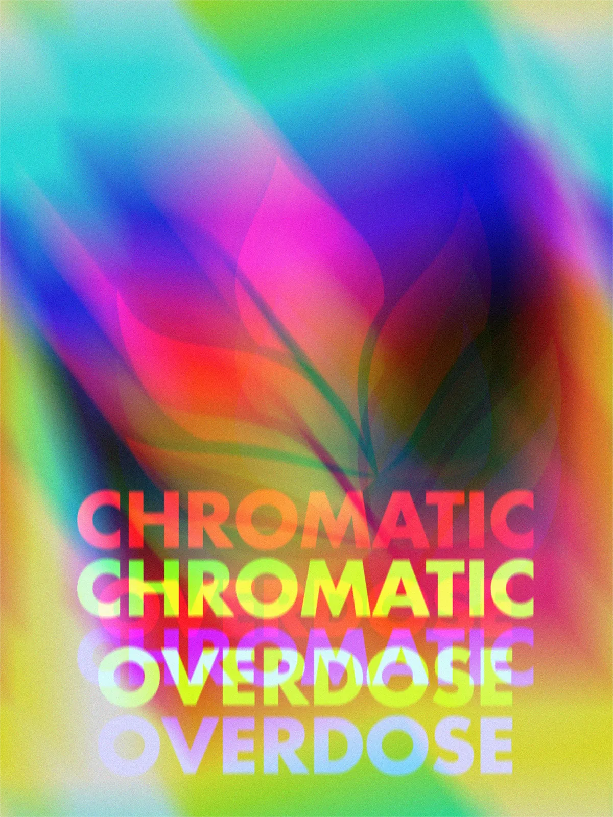 Logo chromatic glitch for the Chromatic Overdose collection by inspire.inc