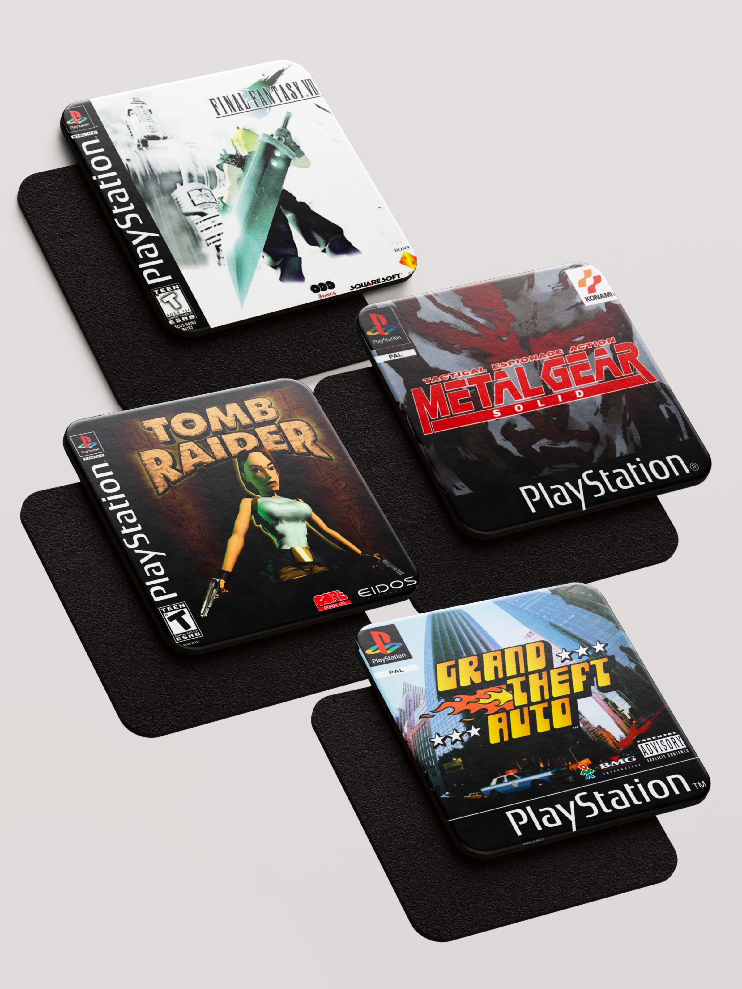 Pixel Legacy - Playstation 1 - Pack of 4 Coasters