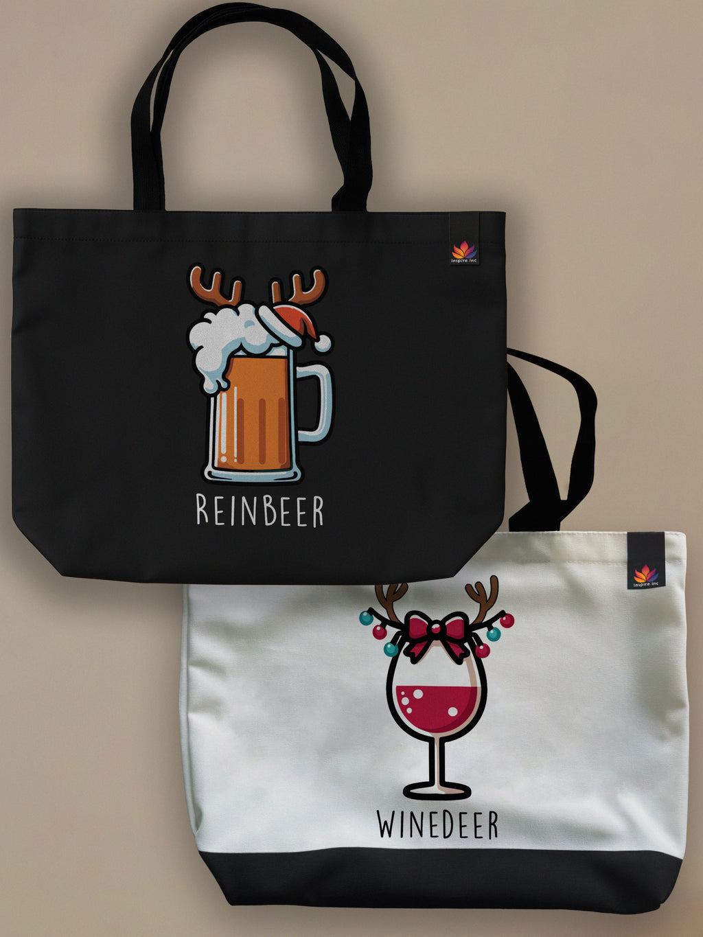 Couples Therapy - Winedeer/Reinbeer - Matching Neo Tote Bags