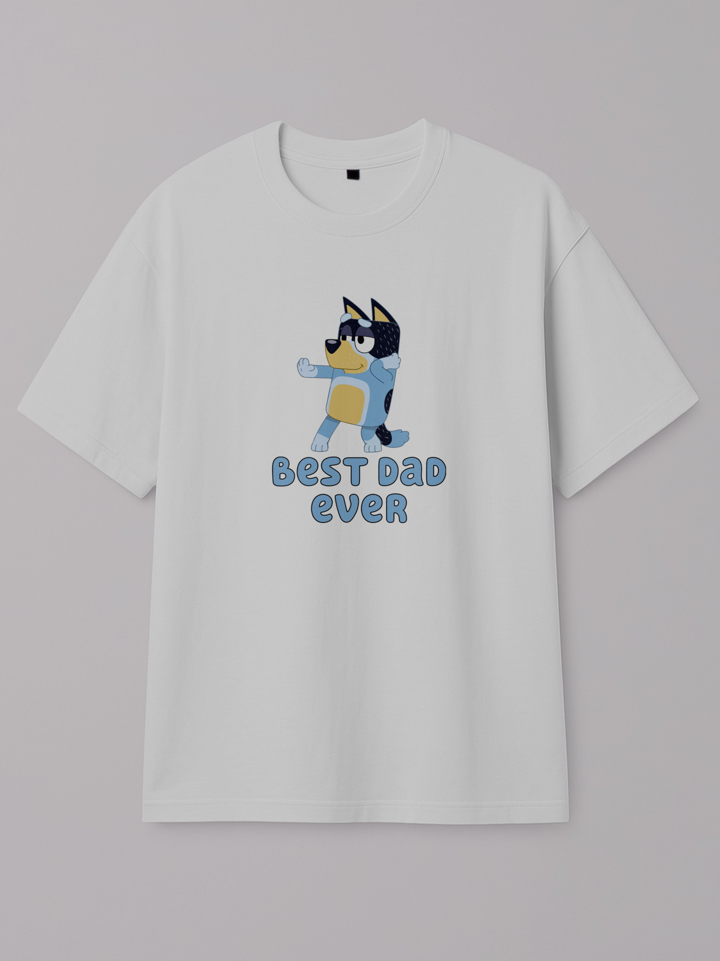 Bluey - Best Dad Ever - Regular/Oversized T-shirt