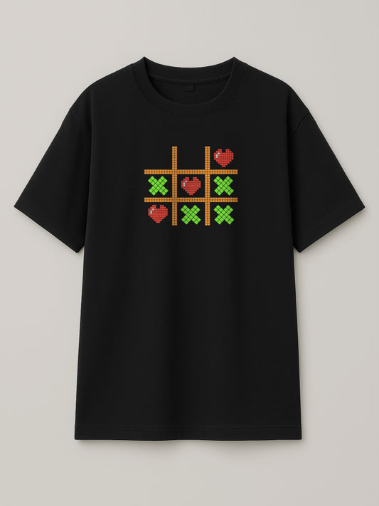 Tic Tac Hearts Pixel Edition - Regular/Oversized T-shirt