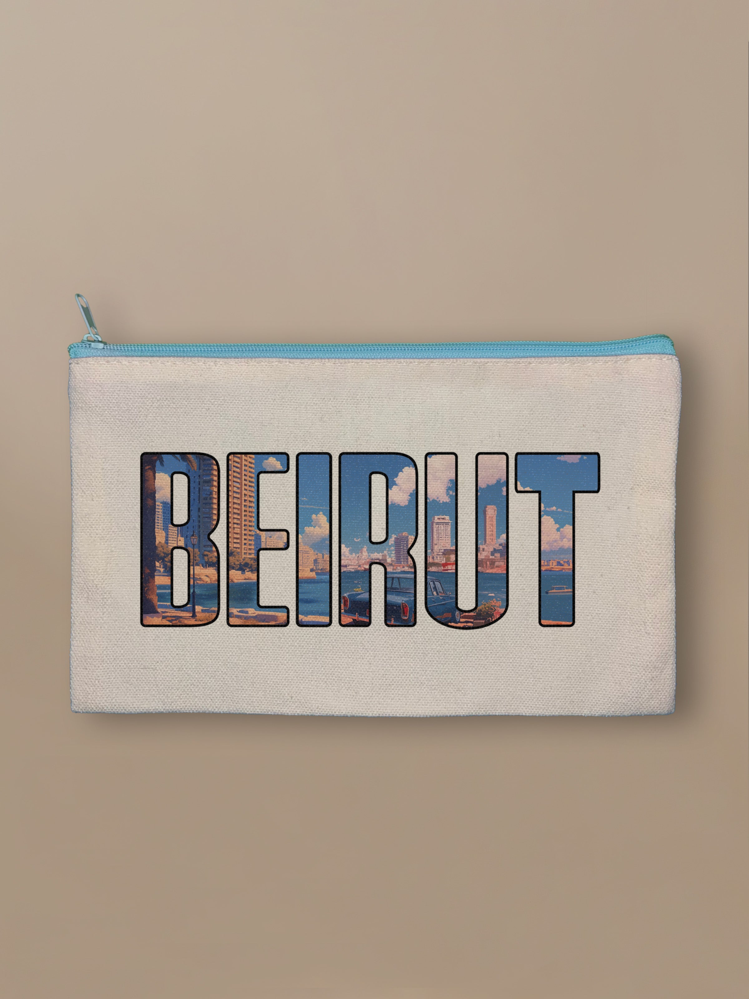 Beirut Cityscape - Zipper Pouch