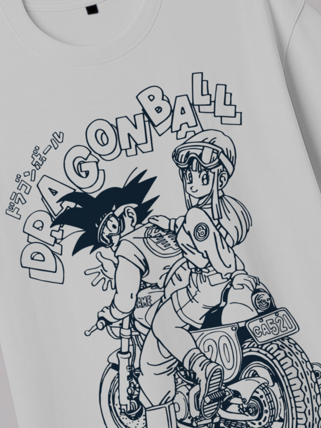 Dragon Ball - Goku and Bulma Bike Ride - Regular/Oversized T-shirt