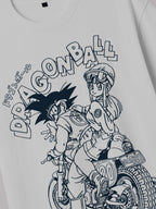 Dragon Ball - Goku and Bulma Bike Ride - Regular/Oversized T-shirt