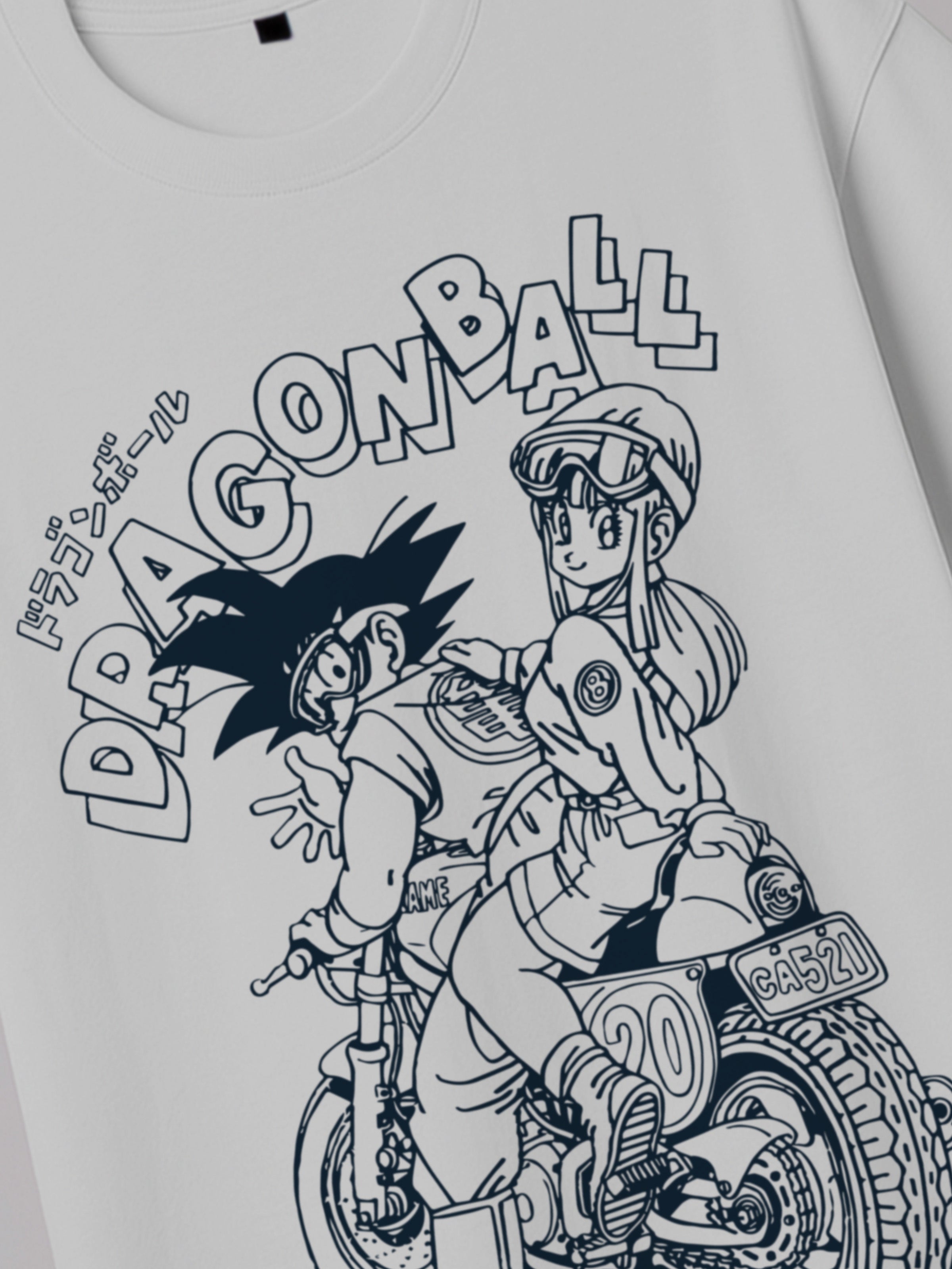 Dragon Ball - Goku and Bulma Bike Ride - Regular/Oversized T-shirt