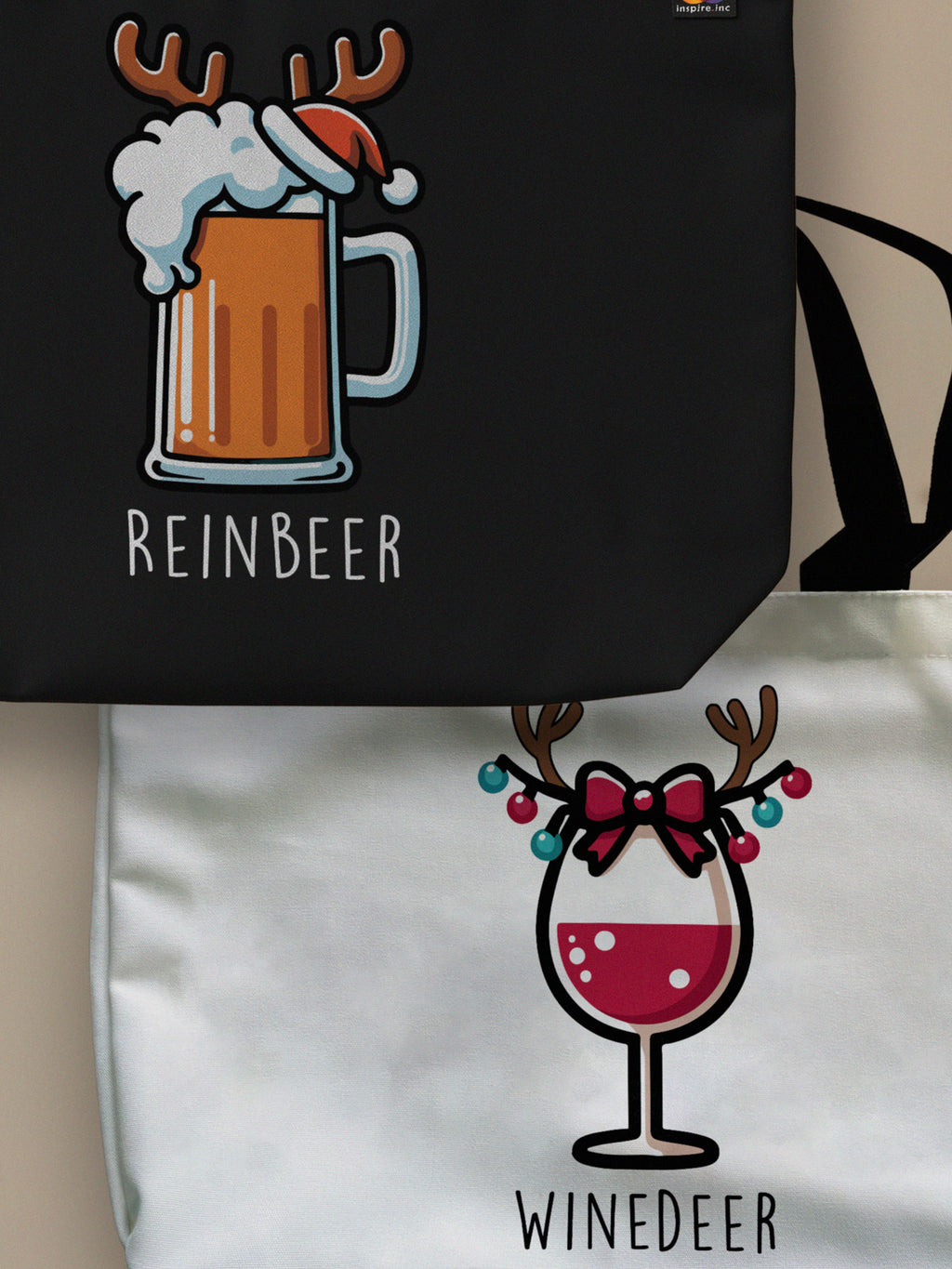 Couples Therapy - Winedeer/Reinbeer - Matching Neo Tote Bags