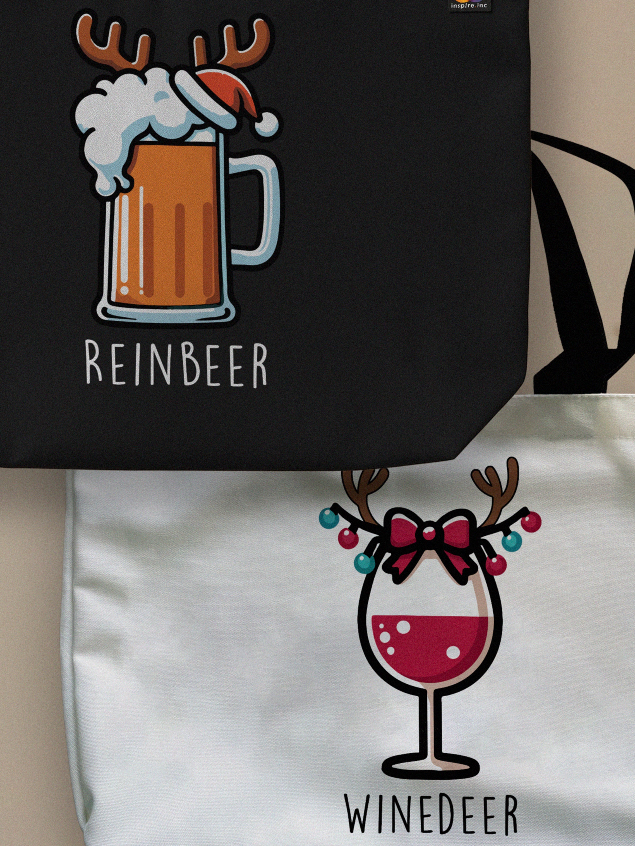Couples Therapy - Winedeer/Reinbeer - Matching Neo Tote Bags