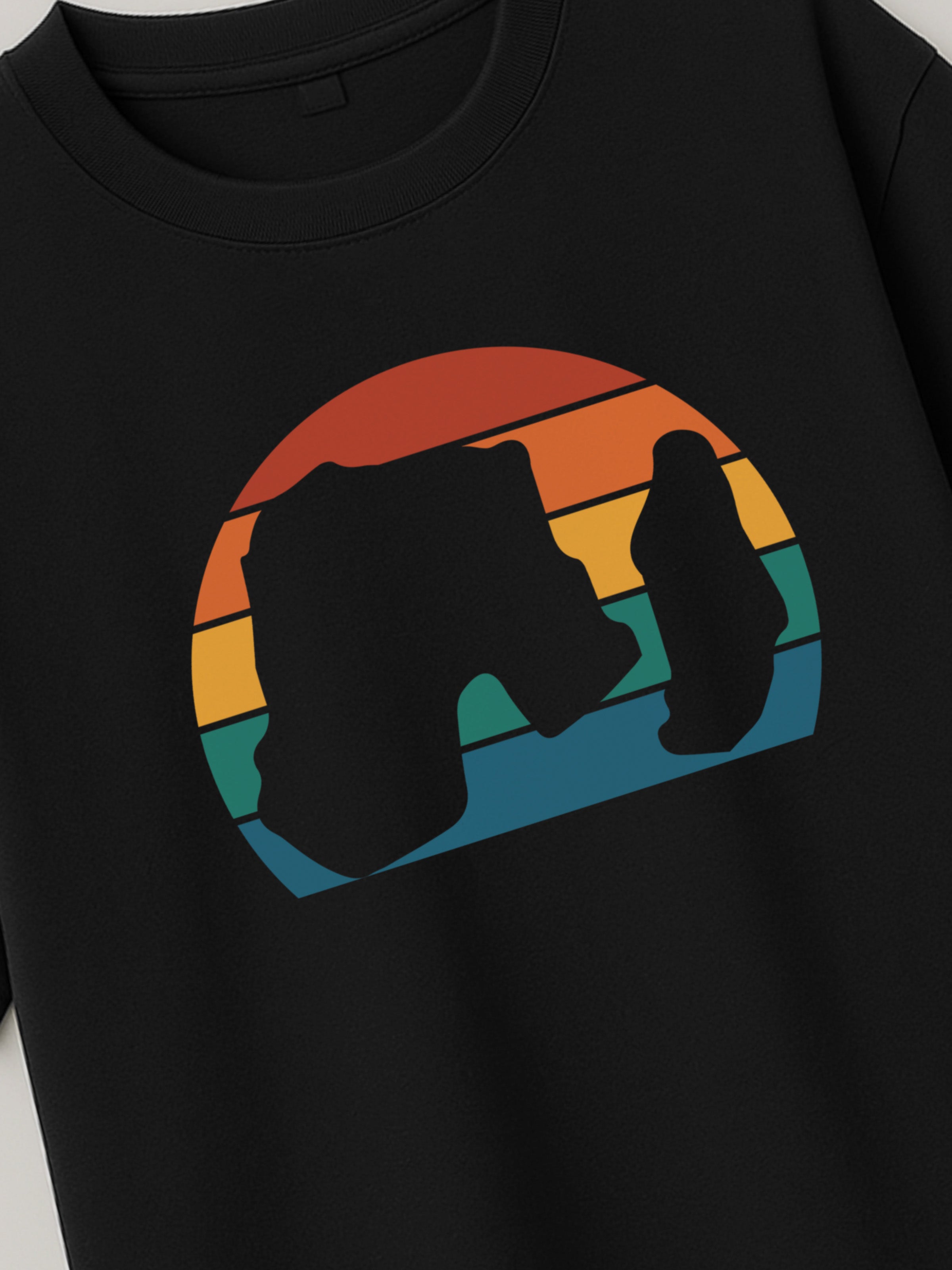 Raouche Retro Sunset - Regular/Oversized T-shirt