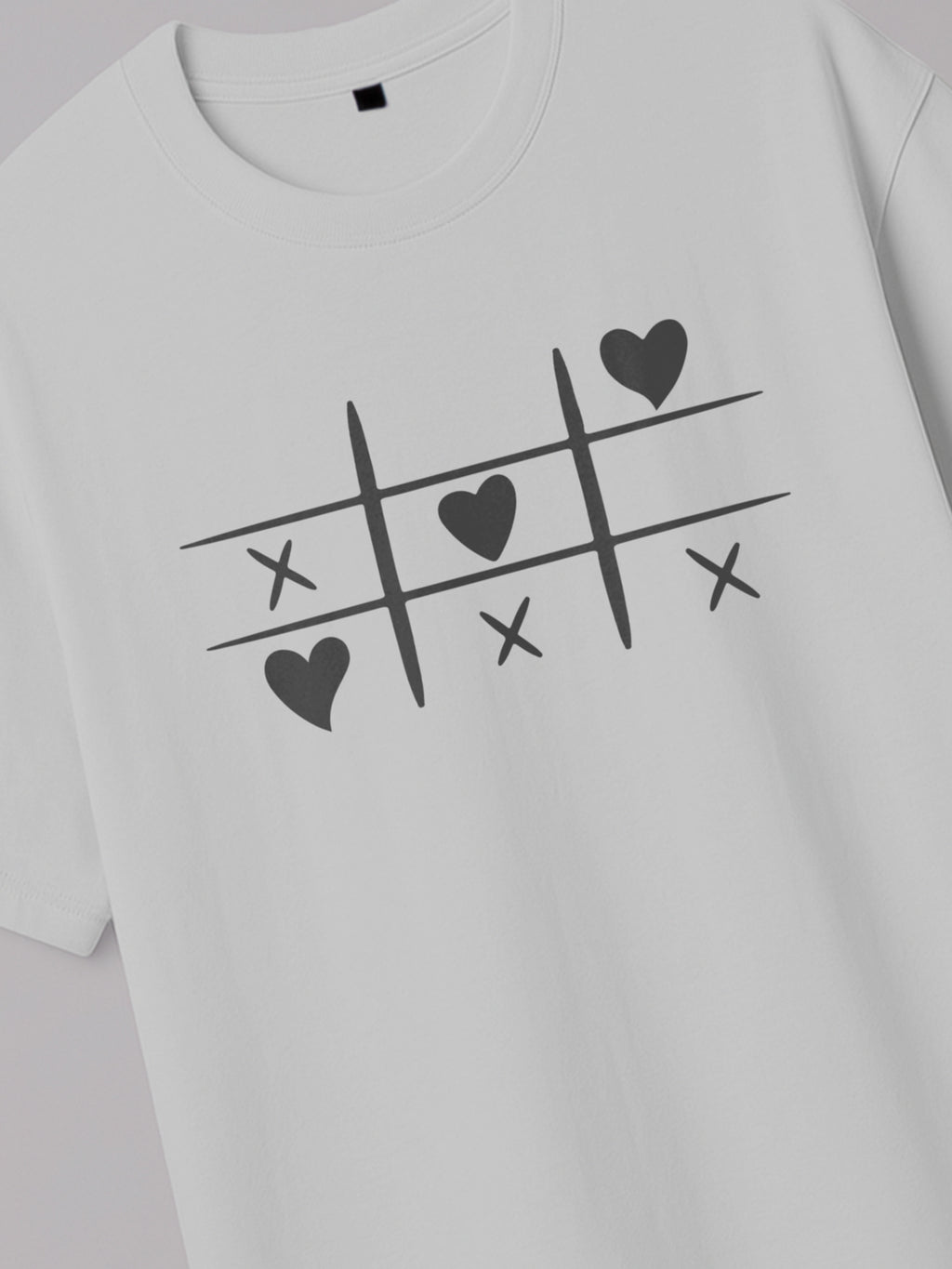 Tic Tac Hearts - Regular/Oversized T-shirt