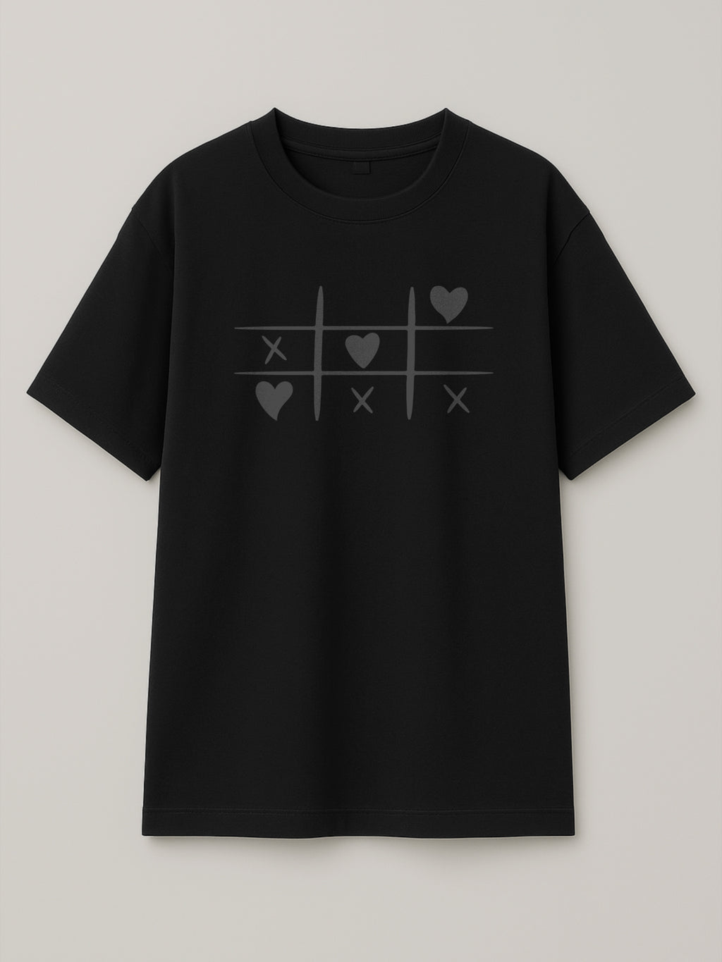 Tic Tac Hearts - Regular/Oversized T-shirt