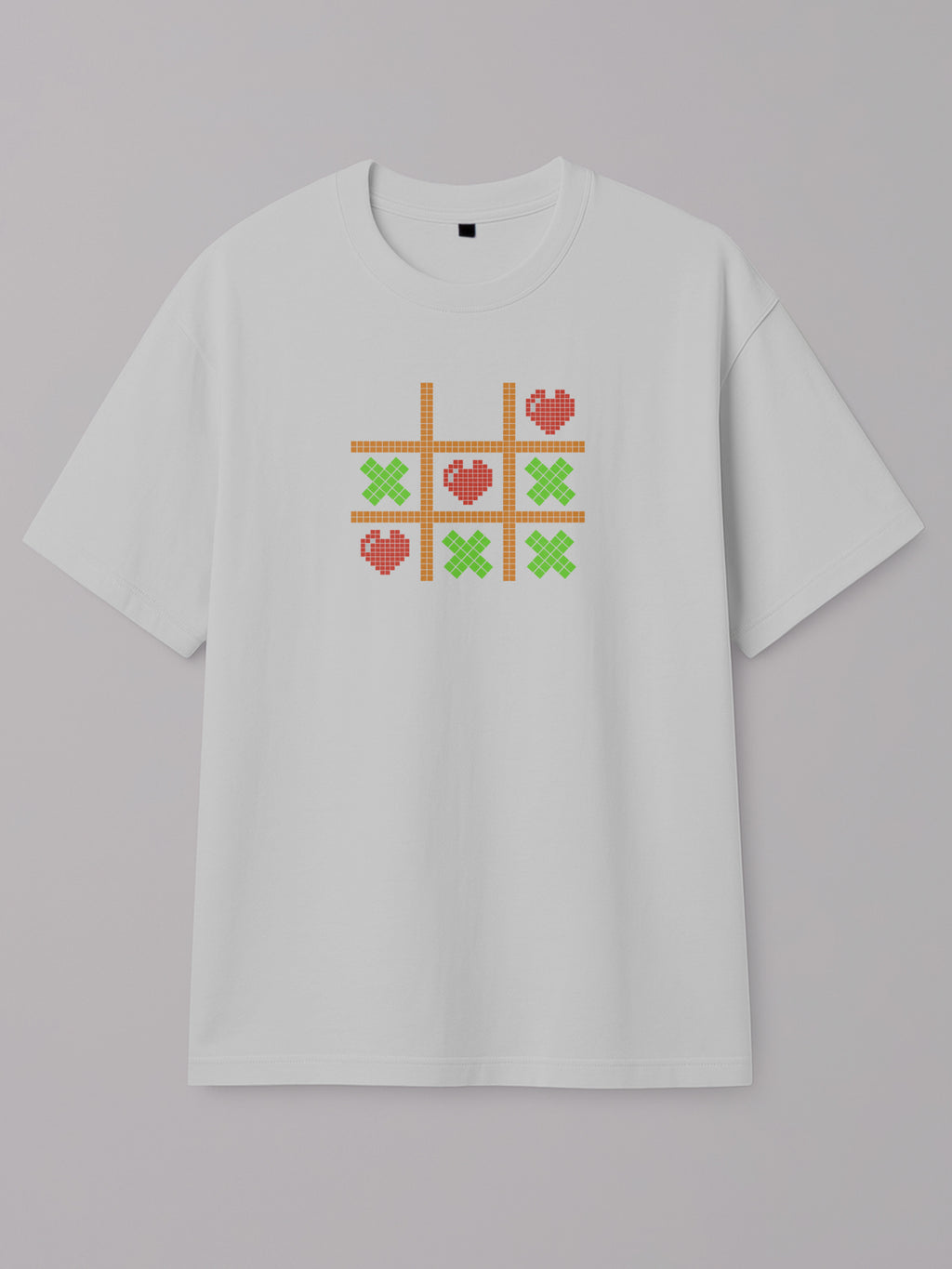 Tic Tac Hearts Pixel Edition - Regular/Oversized T-shirt