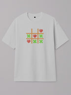 Tic Tac Hearts Pixel Edition - Regular/Oversized T-shirt