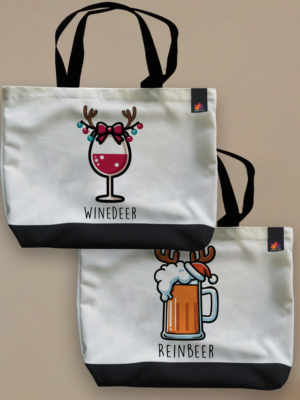 Couples Therapy - Winedeer/Reinbeer - Matching Neo Tote Bags