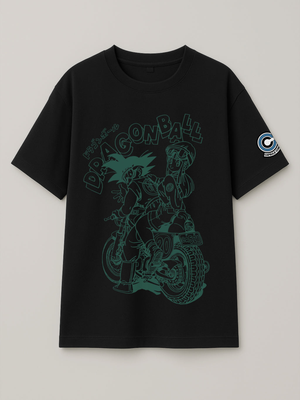 Dragon Ball - Goku and Bulma Bike Ride - Regular/Oversized T-shirt