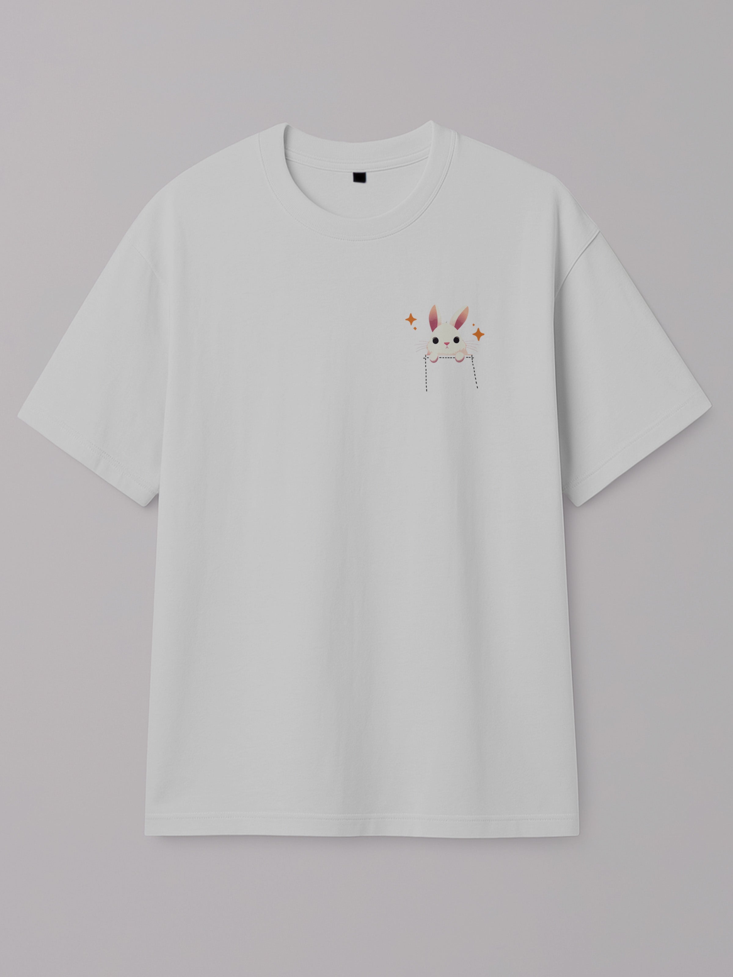 Pocket Bunny - Regular/Oversized T-shirt