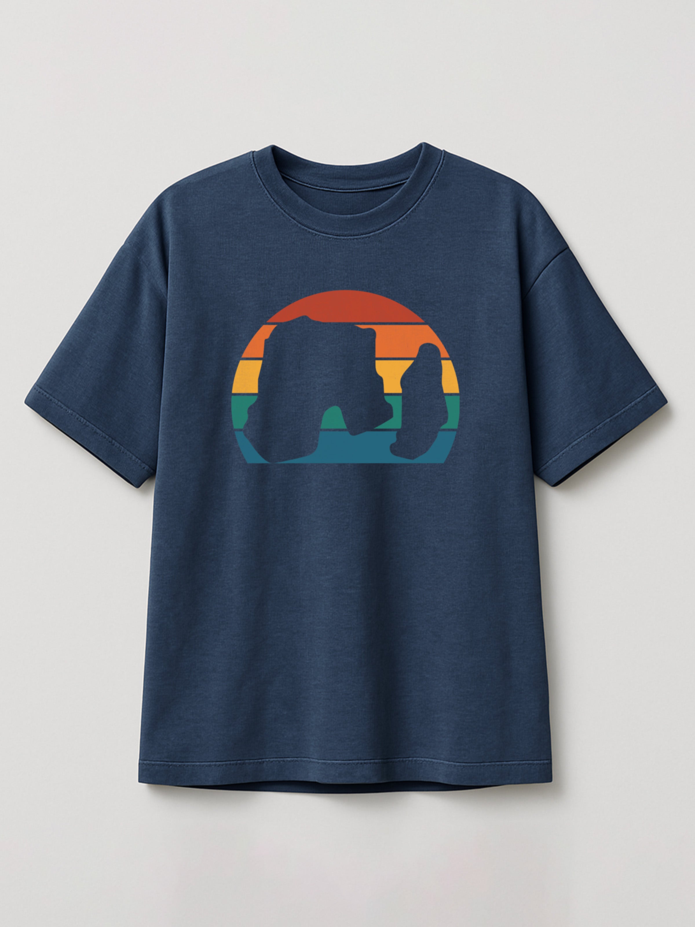 Raouche Retro Sunset - Regular/Oversized T-shirt