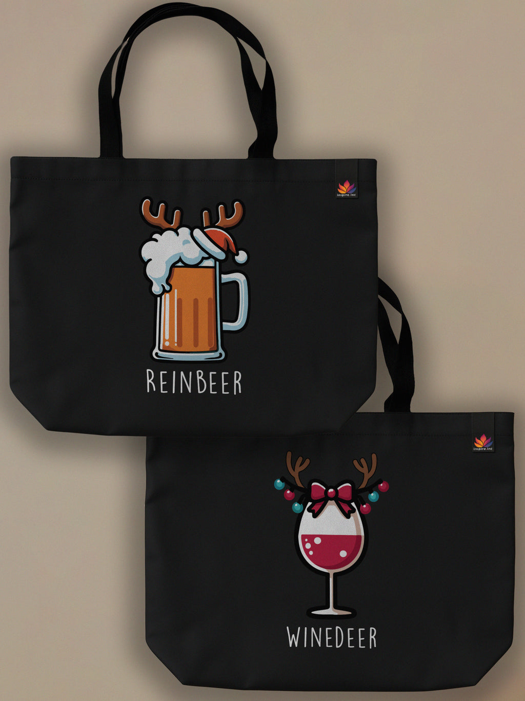 Couples Therapy - Winedeer/Reinbeer - Matching Neo Tote Bags