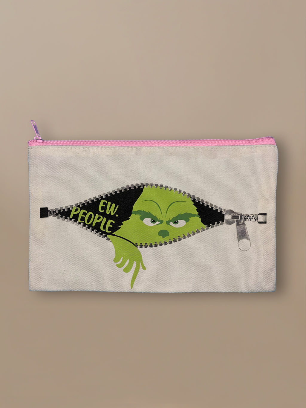 Ew, People Grinch - Zipper Pouch