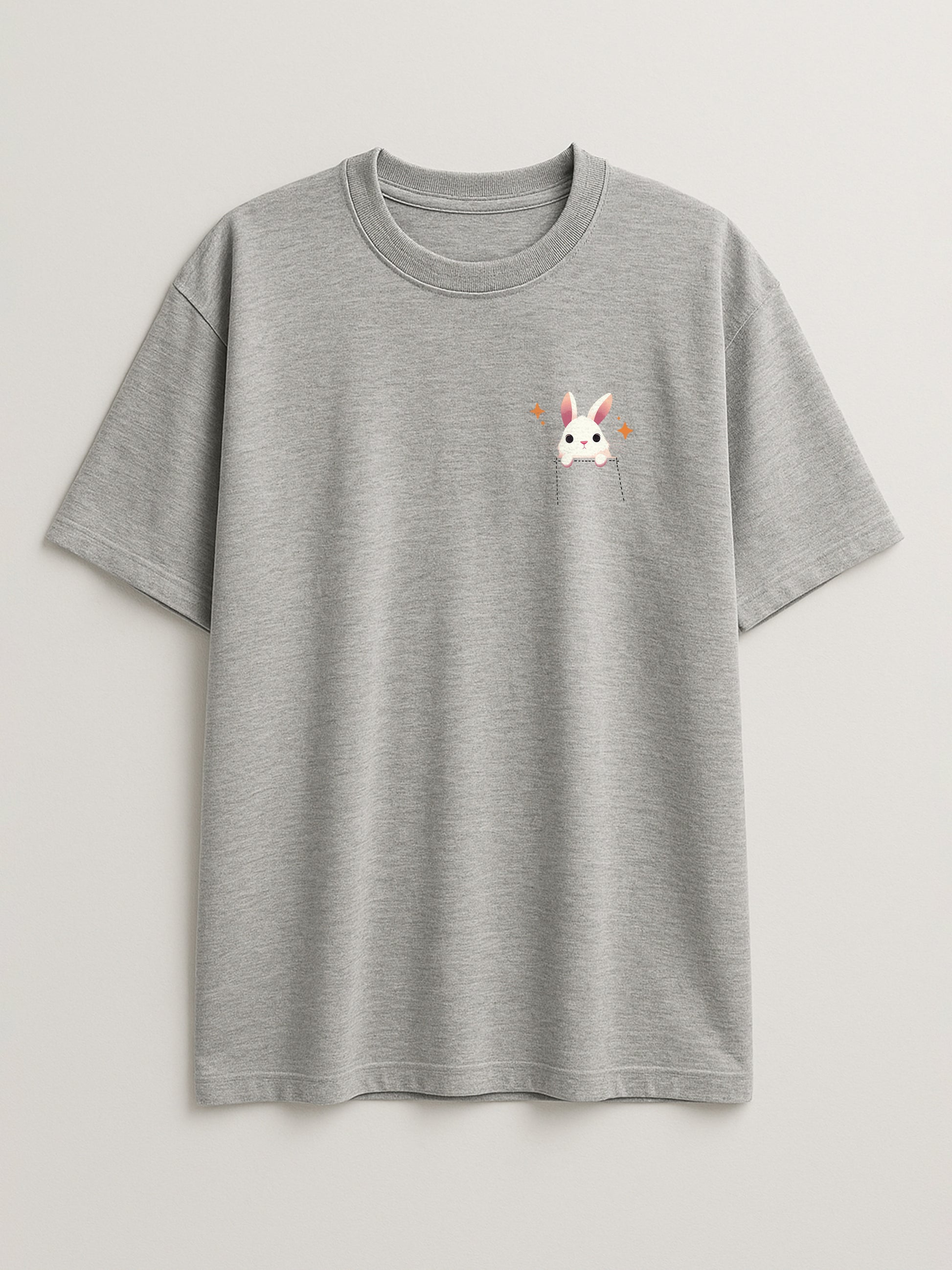 Pocket Bunny - Regular/Oversized T-shirt