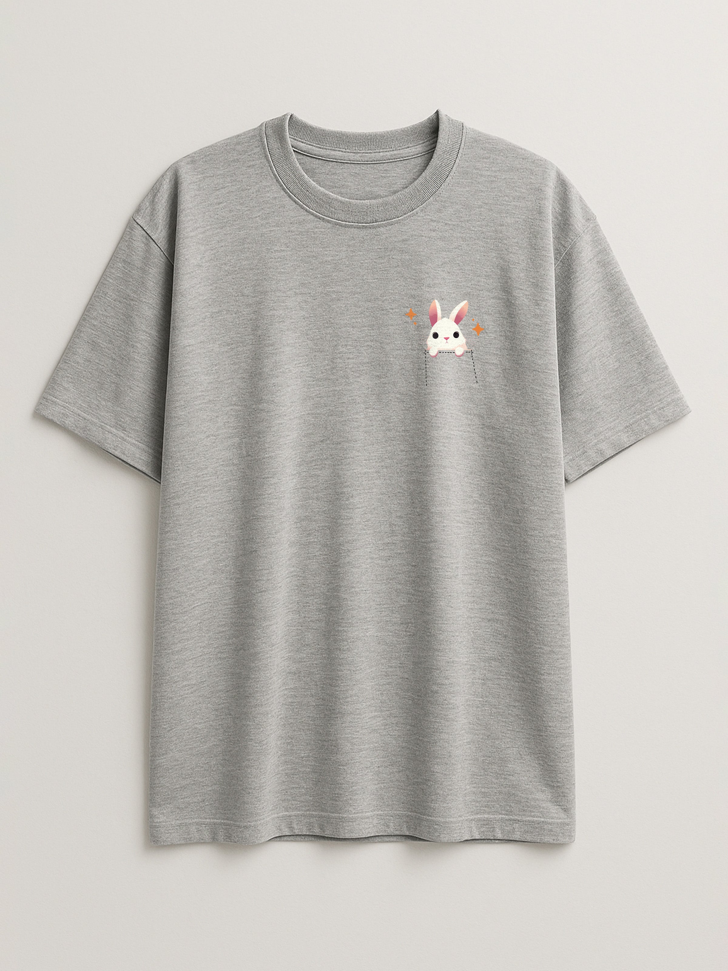 Pocket Bunny - Regular/Oversized T-shirt