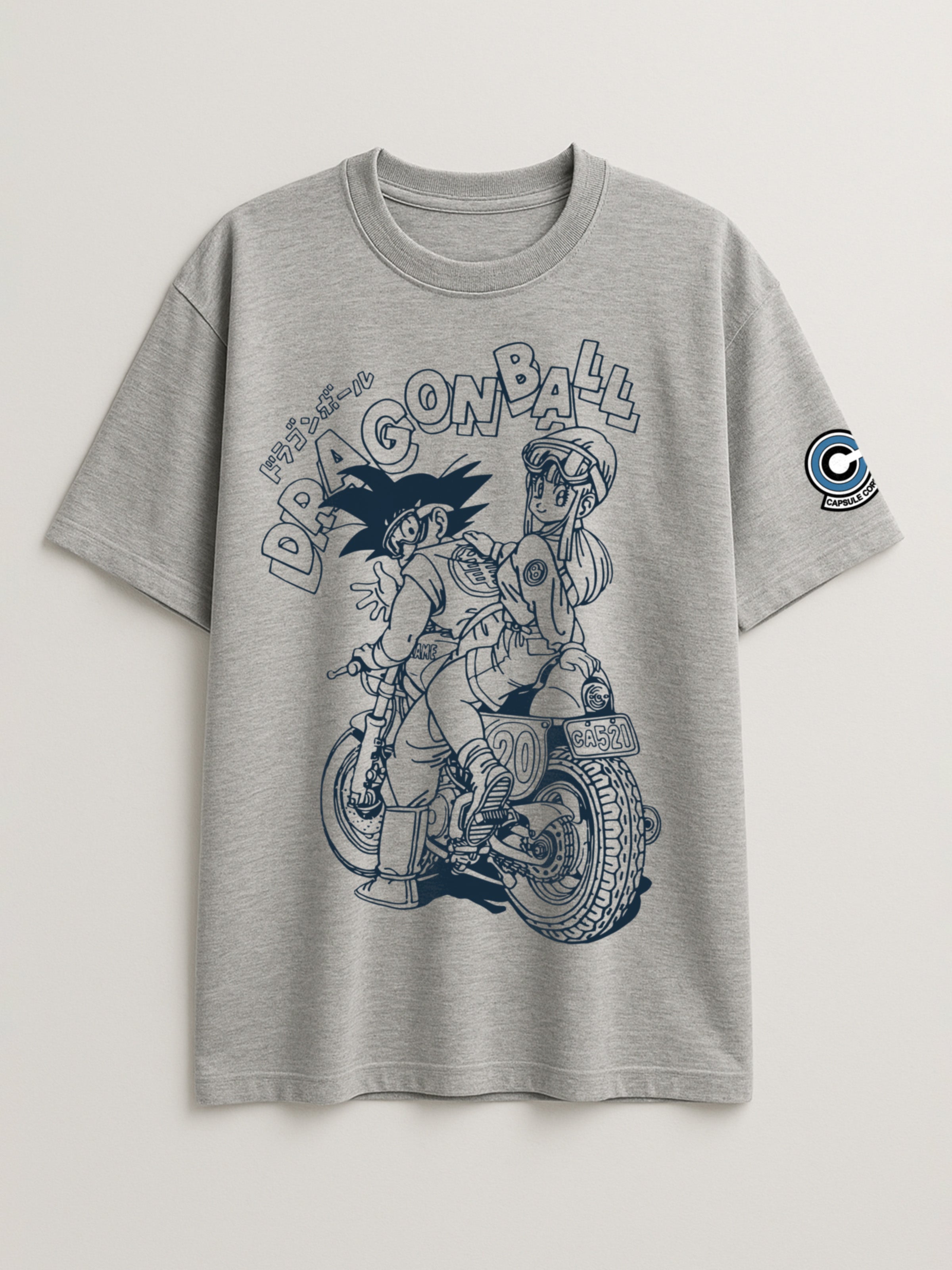 Dragon Ball - Goku and Bulma Bike Ride - Regular/Oversized T-shirt