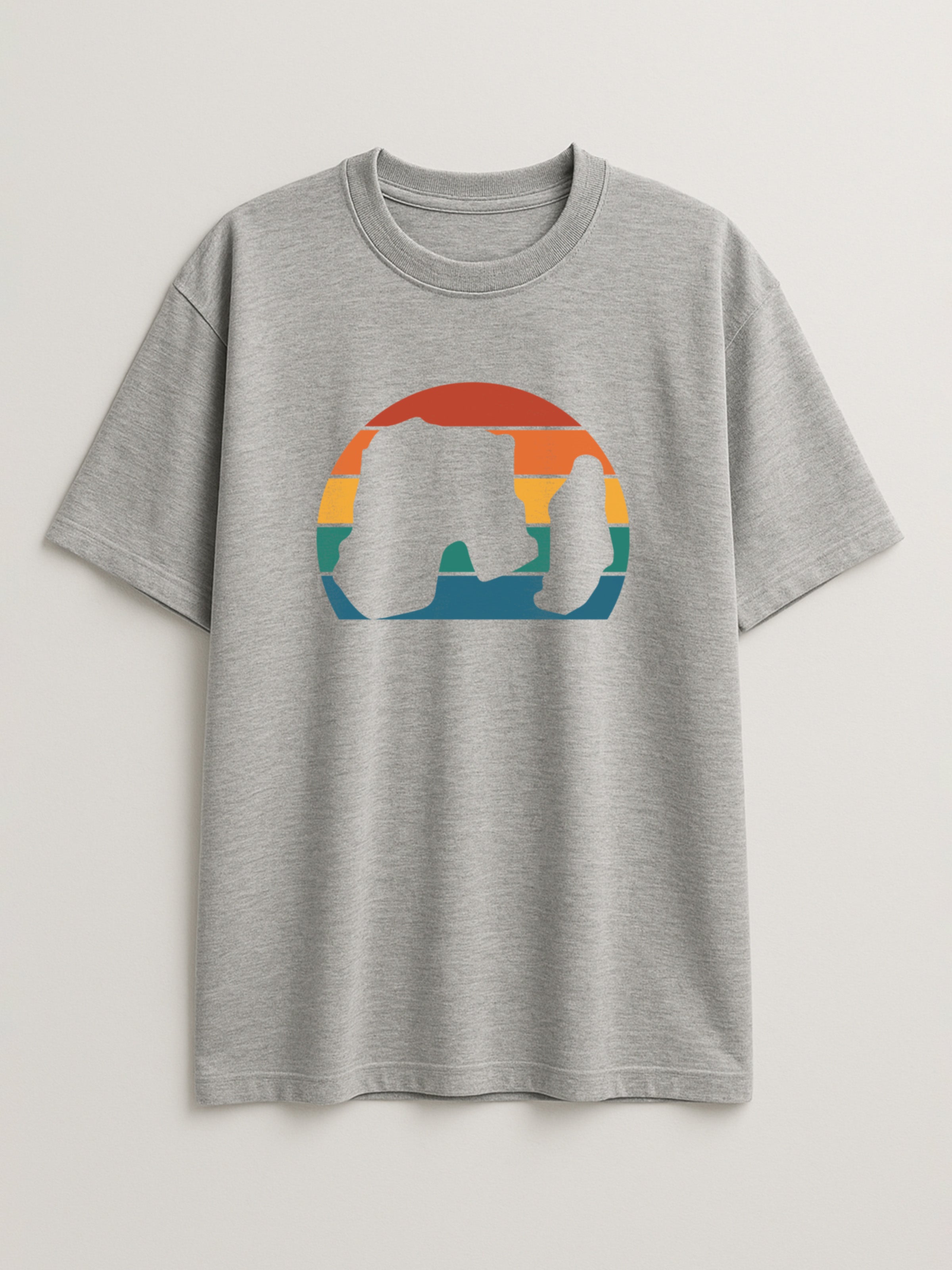 Raouche Retro Sunset - Regular/Oversized T-shirt