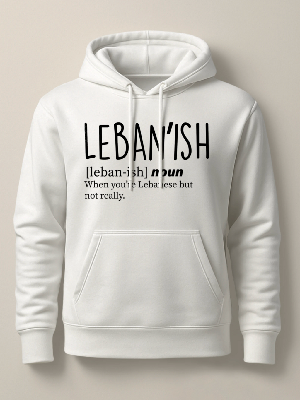Leban'ish - Hoodie Light White by inspire.inc