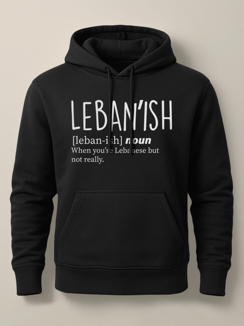 Leban'ish - Hoodie Light Black by inspire.inc