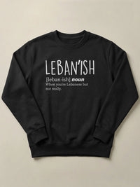 Leban'ish - Regular/Oversized Sweatshirt Regular Fit Black by inspire.inc