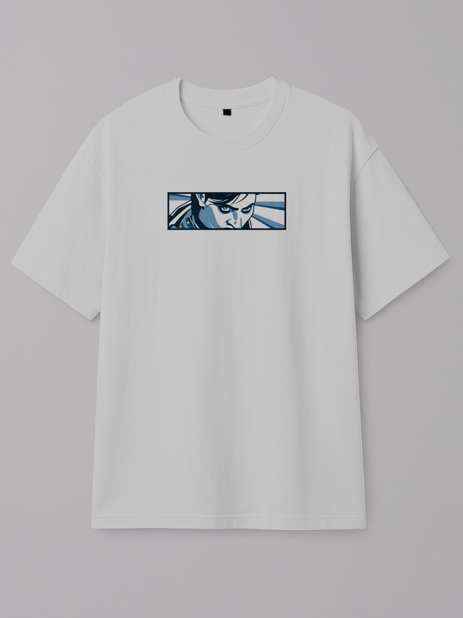 Action Frame / Arcane - Hot and Cold - Regular/Oversized T-shirt Oversized White by inspire.inc