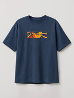 Action Frame / Arcane - Hot and Cold - Regular/Oversized T-shirt Oversized Heather Blue by inspire.inc