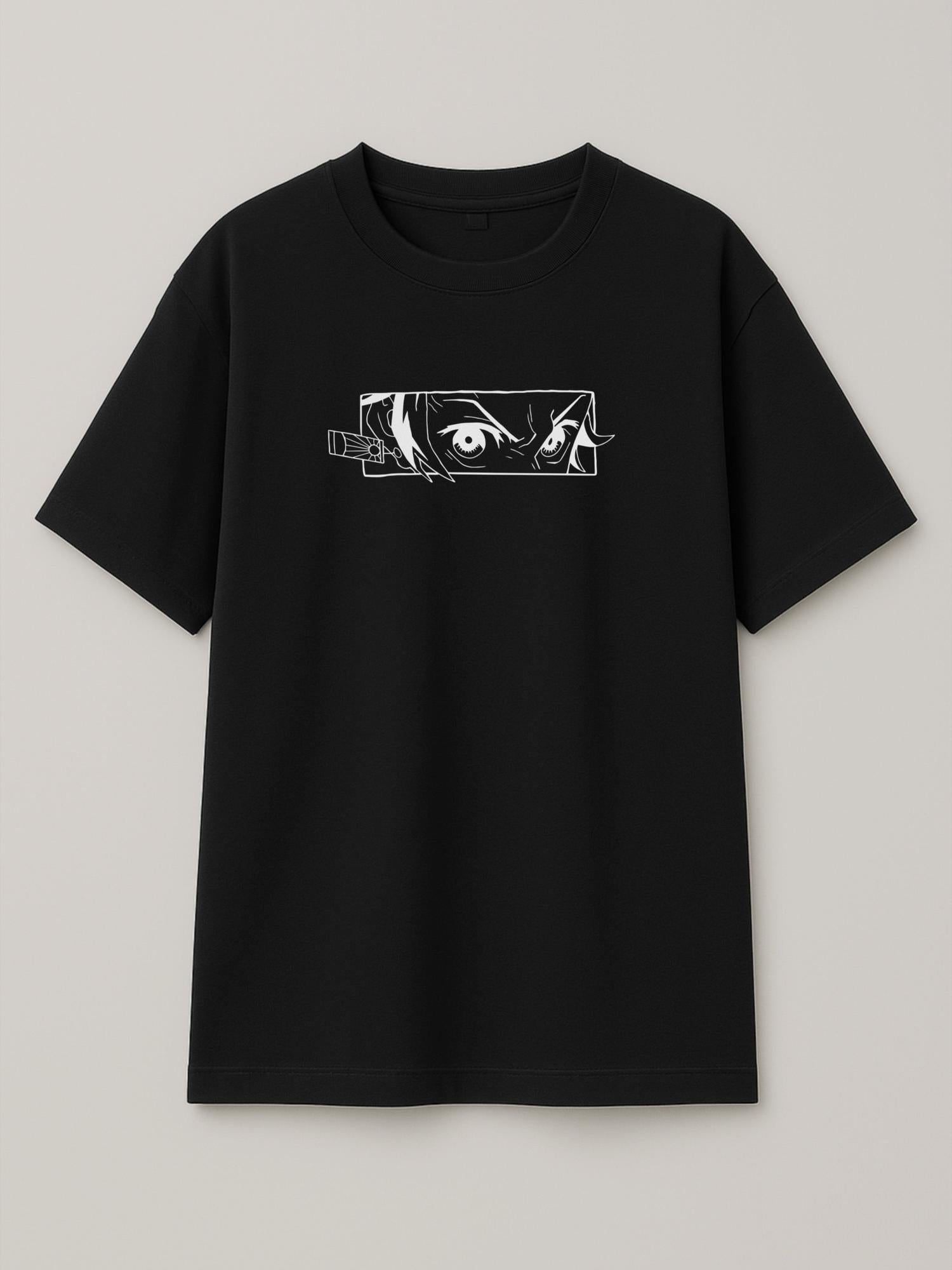 Action Frame / Demon Slayer - Slayer Gaze - Regular/Oversized T-shirt Oversized Black by inspire.inc