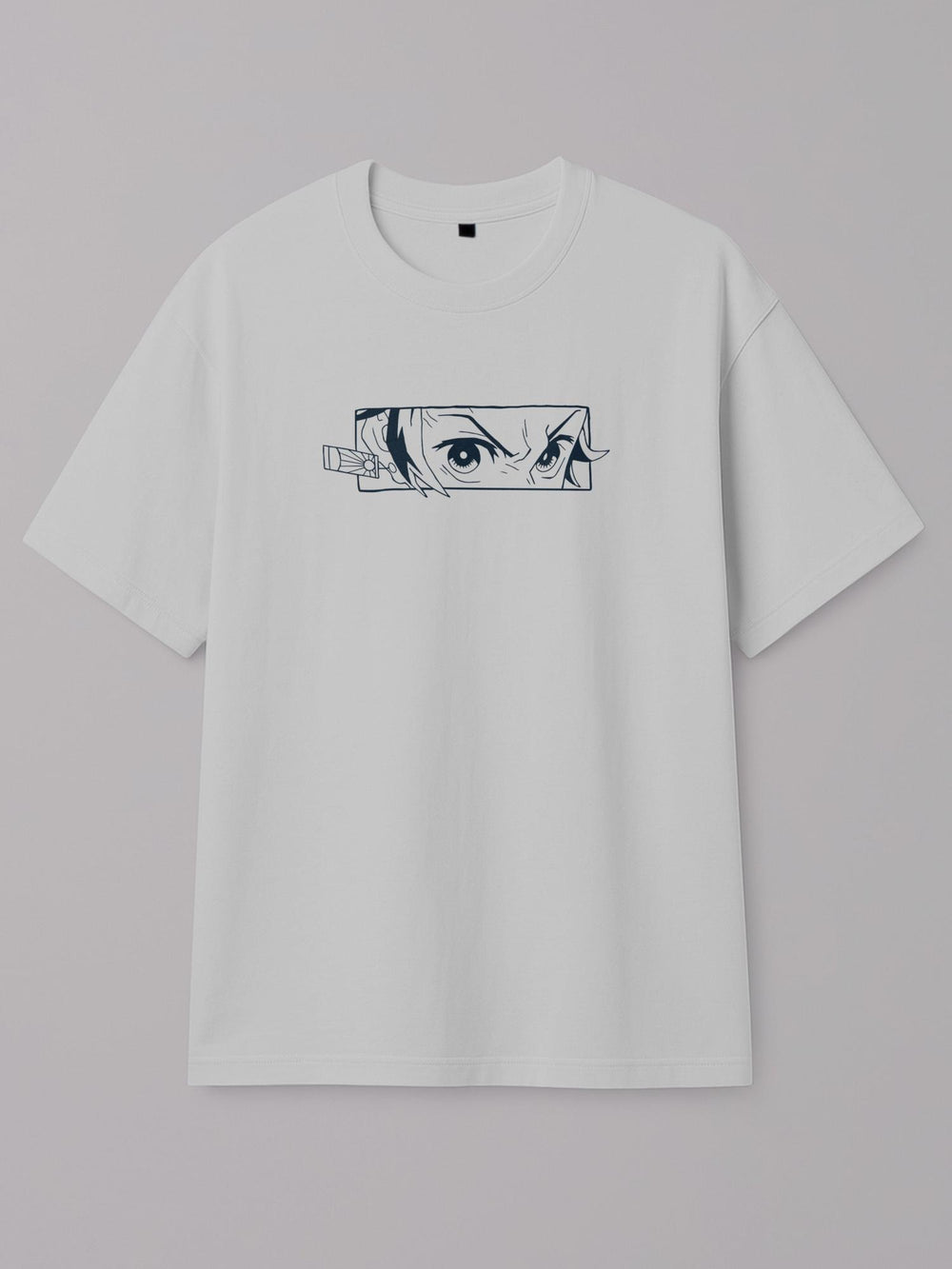 Action Frame / Demon Slayer - Slayer Gaze - Regular/Oversized T-shirt Oversized White by inspire.inc