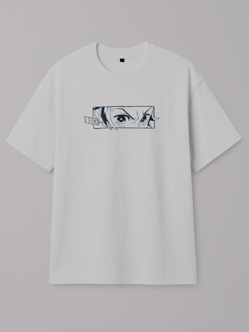 Action Frame / Demon Slayer - Slayer Gaze - Regular/Oversized T-shirt Oversized White by inspire.inc