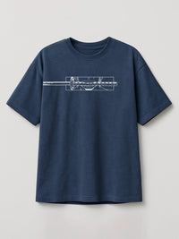 Action Frame / One Piece - Unstoppable - Regular/Oversized T-shirt Oversized Heather Blue by inspire.inc