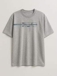 Action Frame / One Piece - Unstoppable - Regular/Oversized T-shirt Oversized Light Heather Gray by inspire.inc