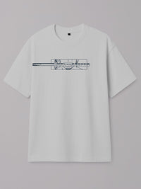 Action Frame / One Piece - Unstoppable - Regular/Oversized T-shirt Oversized White by inspire.inc