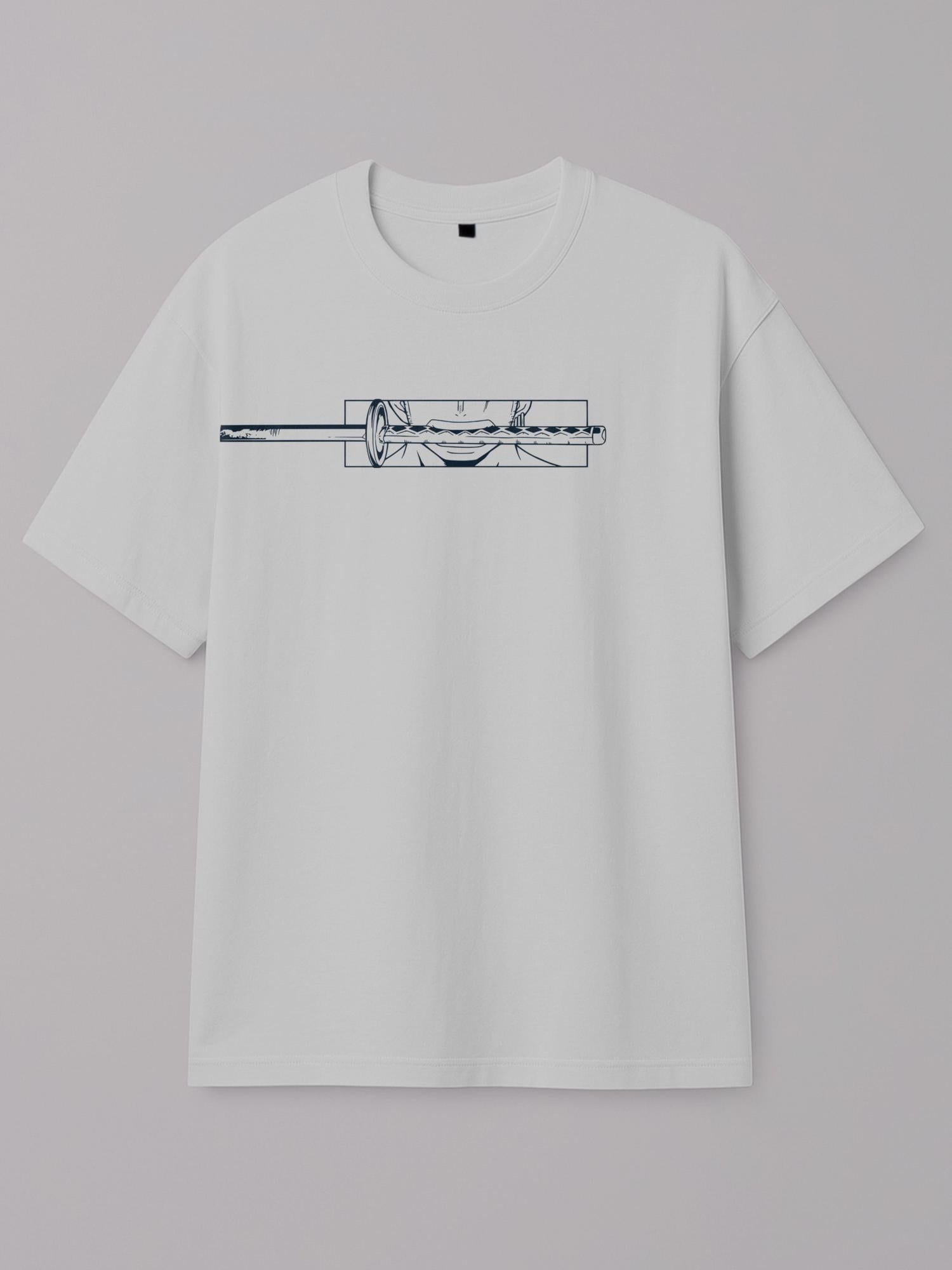 Action Frame / One Piece - Unstoppable - Regular/Oversized T-shirt Oversized White by inspire.inc