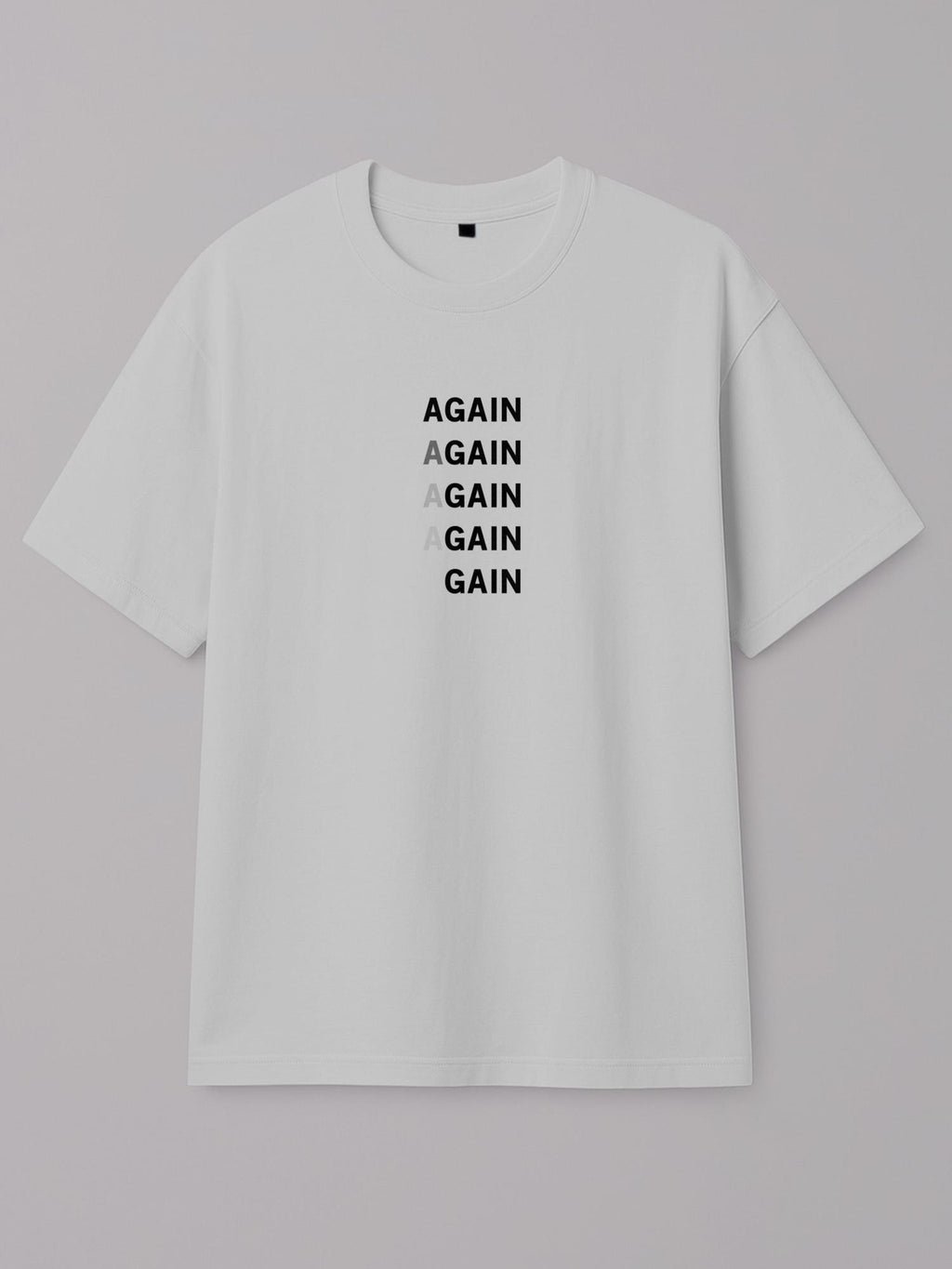 aGAIN - Regular/Oversized T-shirt Oversized White by inspire.inc