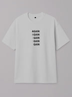 aGAIN - Regular/Oversized T-shirt Oversized White by inspire.inc