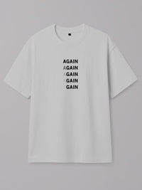 aGAIN - Regular/Oversized T-shirt Oversized White by inspire.inc