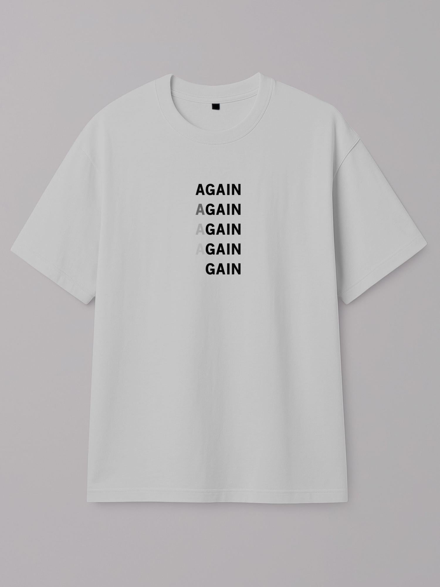 aGAIN - Regular/Oversized T-shirt Oversized White by inspire.inc