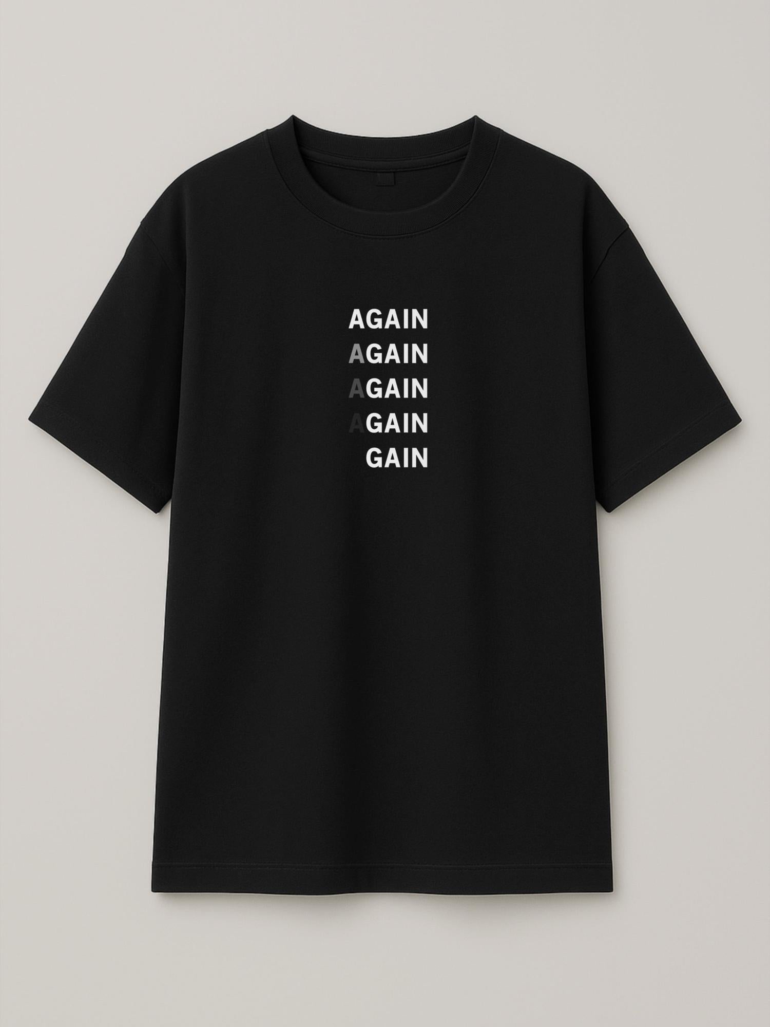 aGAIN - Regular/Oversized T-shirt Oversized Black by inspire.inc