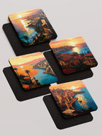 Batroun Coast - Pack of 4 Coasters by inspire.inc
