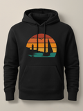 Batroun Retro Sunset - Hoodie Light Black by inspire.inc