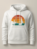 Batroun Retro Sunset - Hoodie Light White by inspire.inc