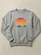 Batroun Retro Sunset - Regular/Oversized Sweatshirt Regular Fit Gray by inspire.inc