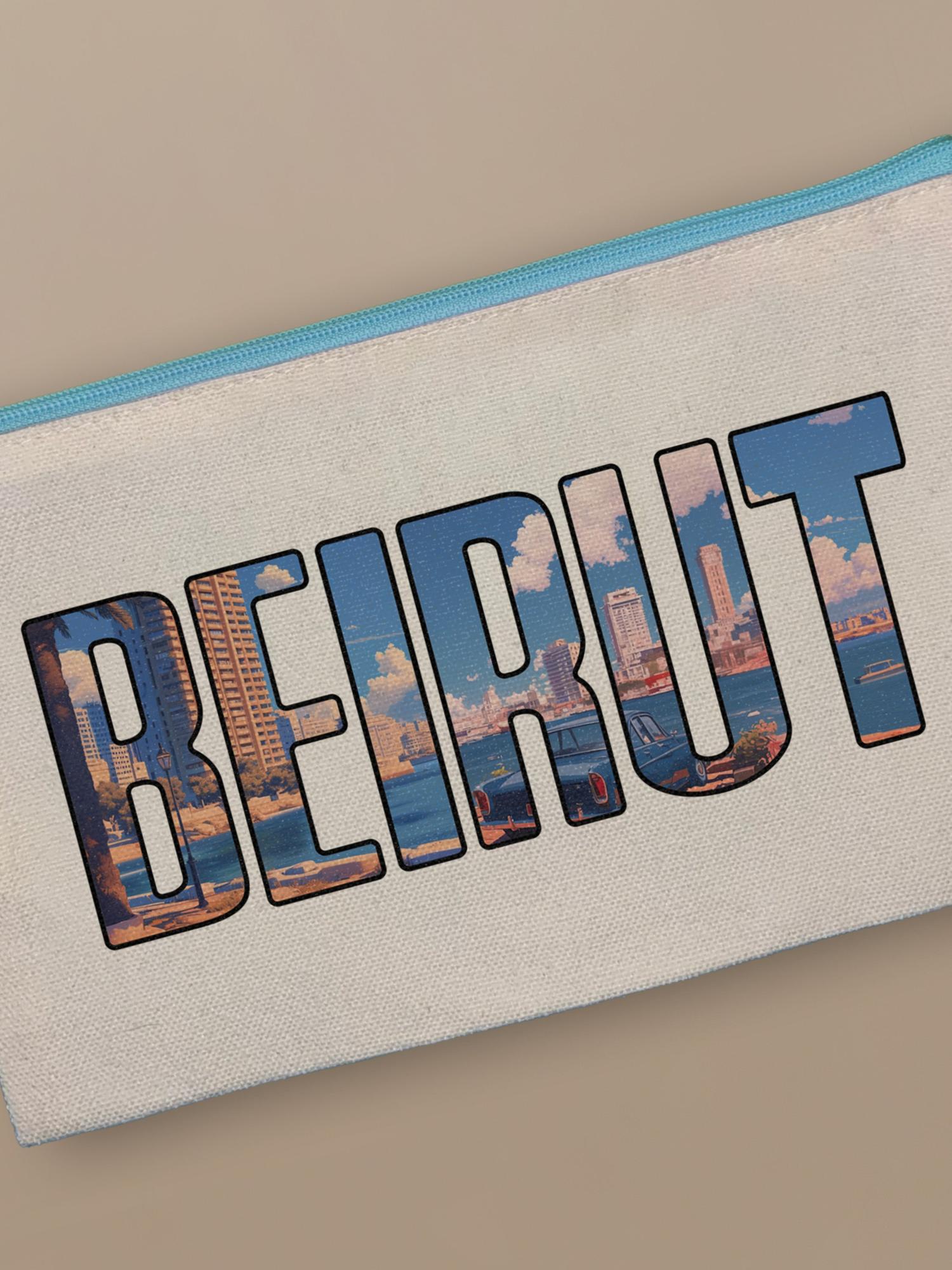 Beirut Cityscape - Zipper Pouch by inspire.inc