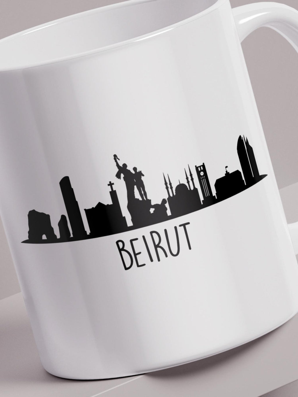 Beirut Skyline - Regular/Big Mug by inspire.inc