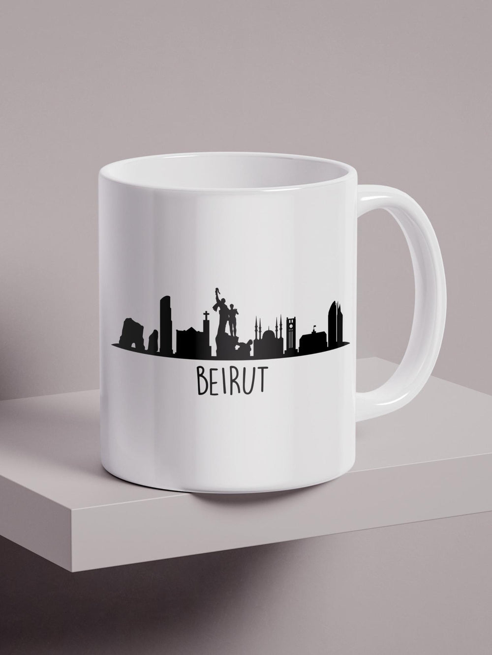 Beirut Skyline - Regular/Big Mug Regular - 325ml White by inspire.inc